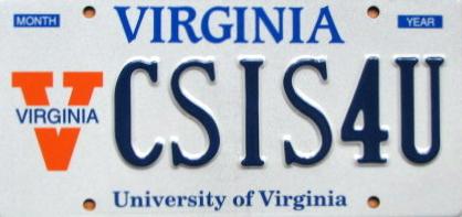 CS IS 4 U license plate