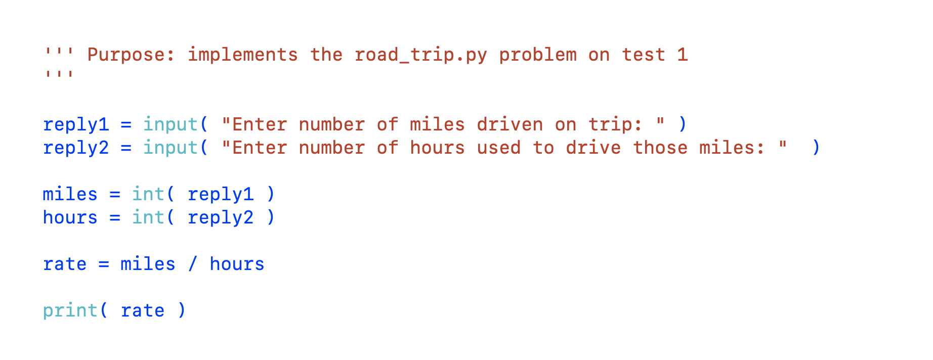 road_trup.py solution
