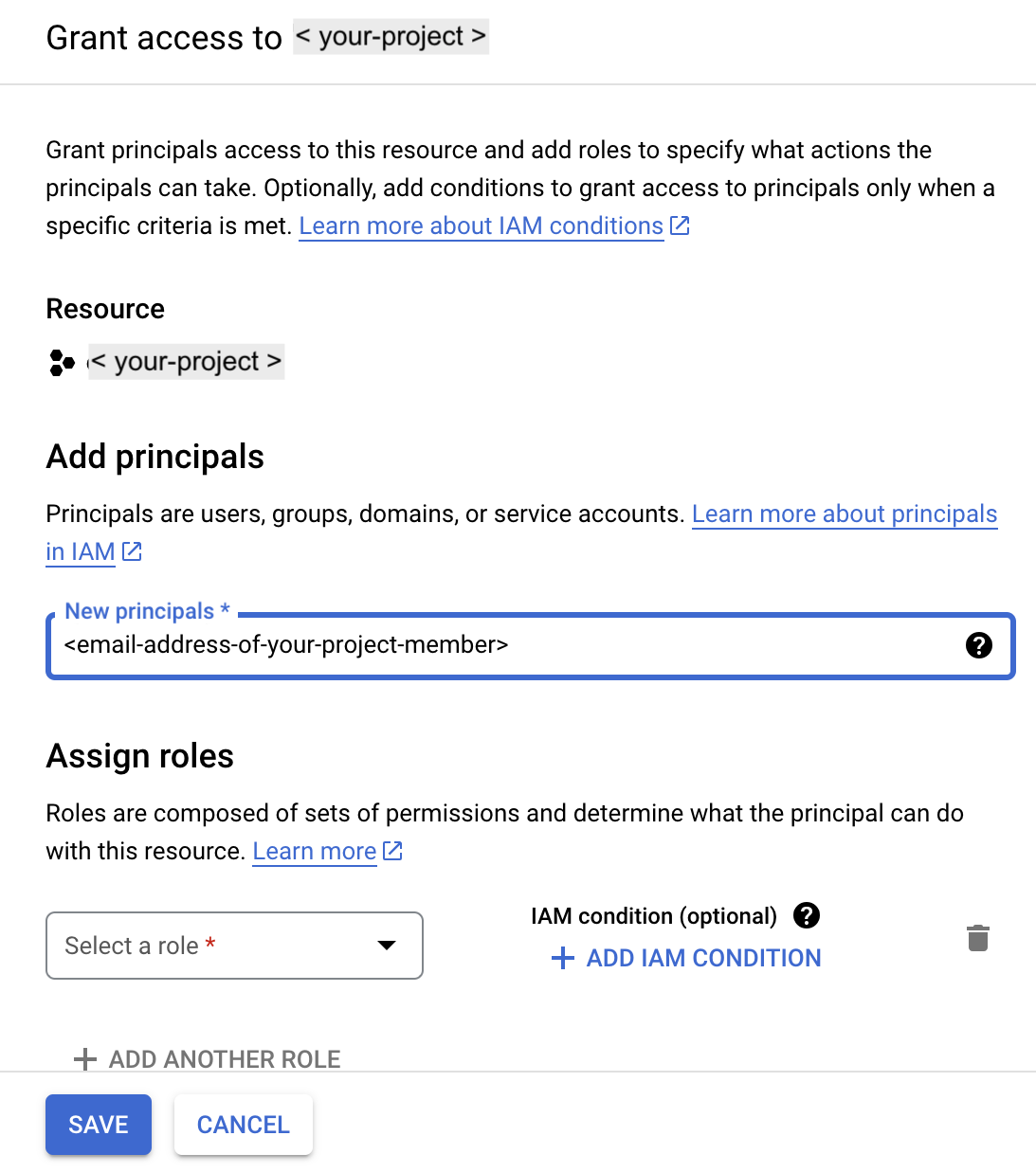 image showing how to add member to a project