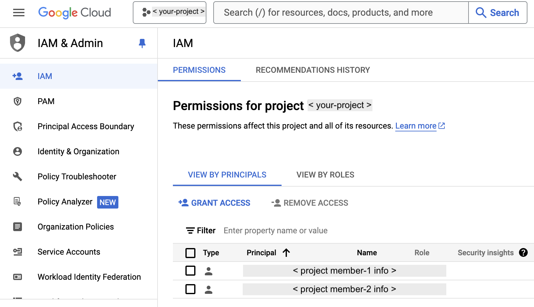 image showing how to add member to a project