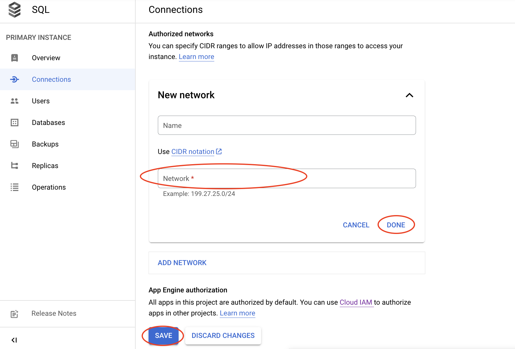 php connecting to sql instance